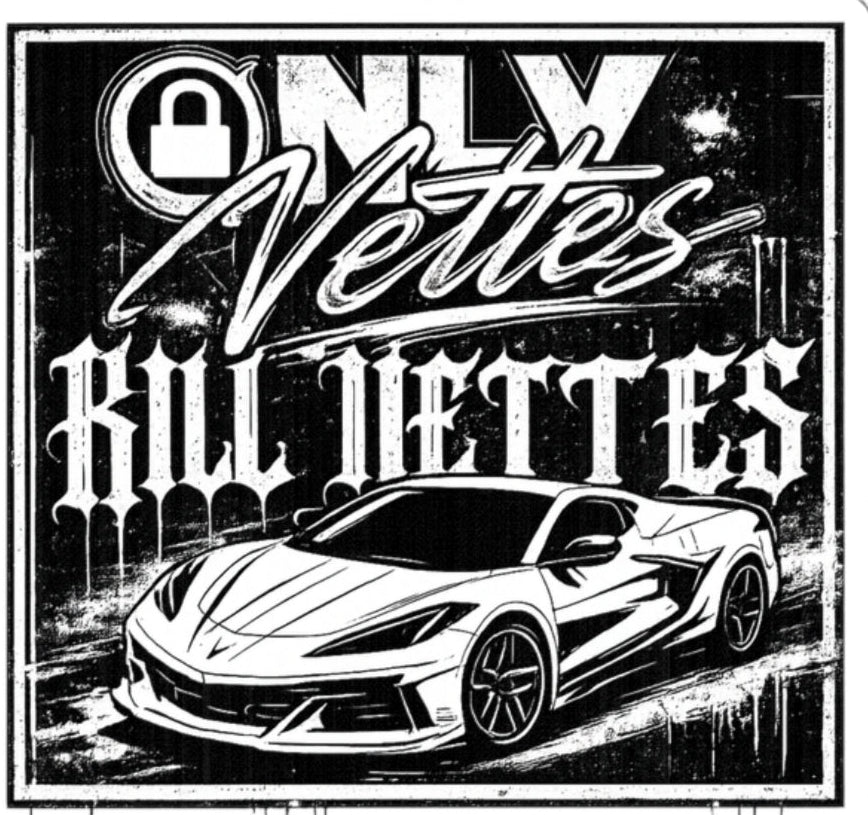OnlyVettes C8 Street Sticker