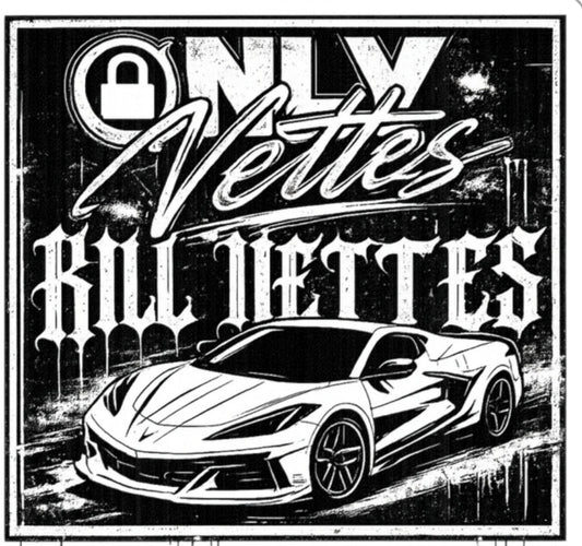 OnlyVettes C8 Street Sticker