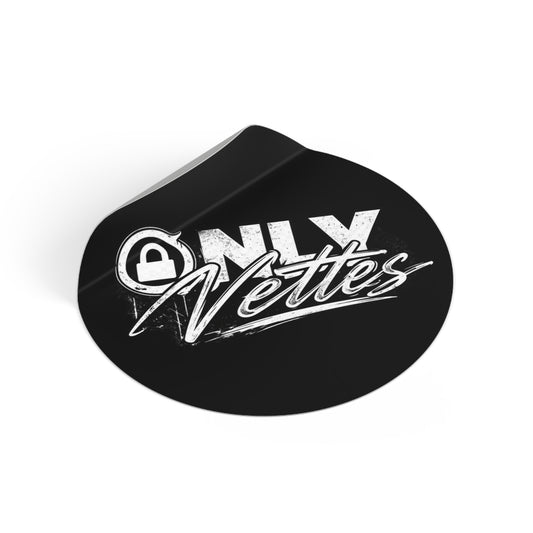 OnlyVettes Black Retro Sticker