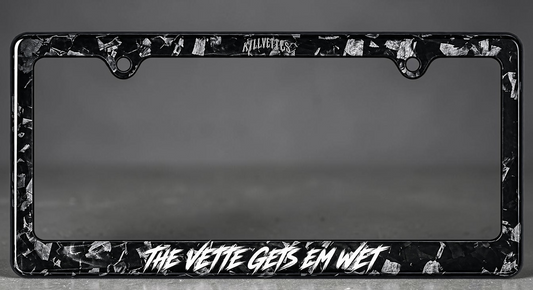 KillVettes Forged Carbon License Plate Frame
