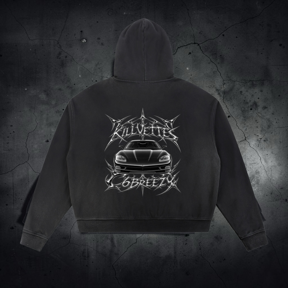 “C6BREEZY X KILLVETTES” Ambassador Sunfade Zip Up Hoodie