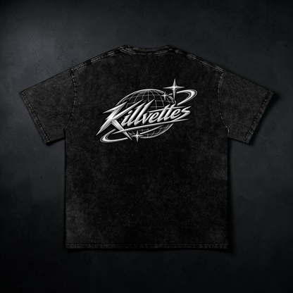 KillVettes GLOBALSnow Washed Oversized Cotton T-Shirt