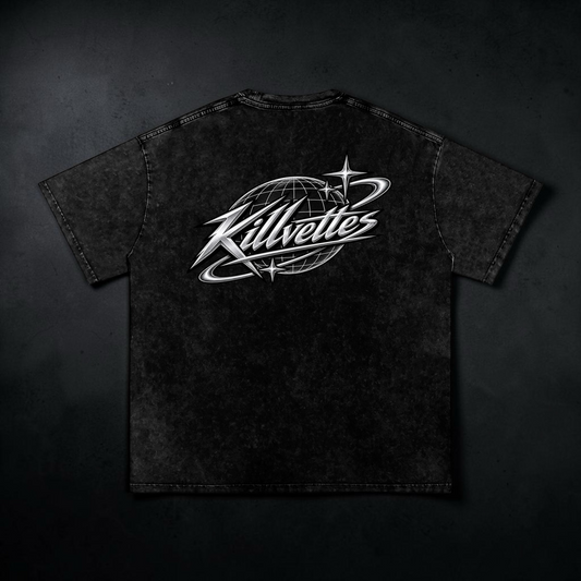 KillVettes GLOBALSnow Washed Oversized Cotton T-Shirt