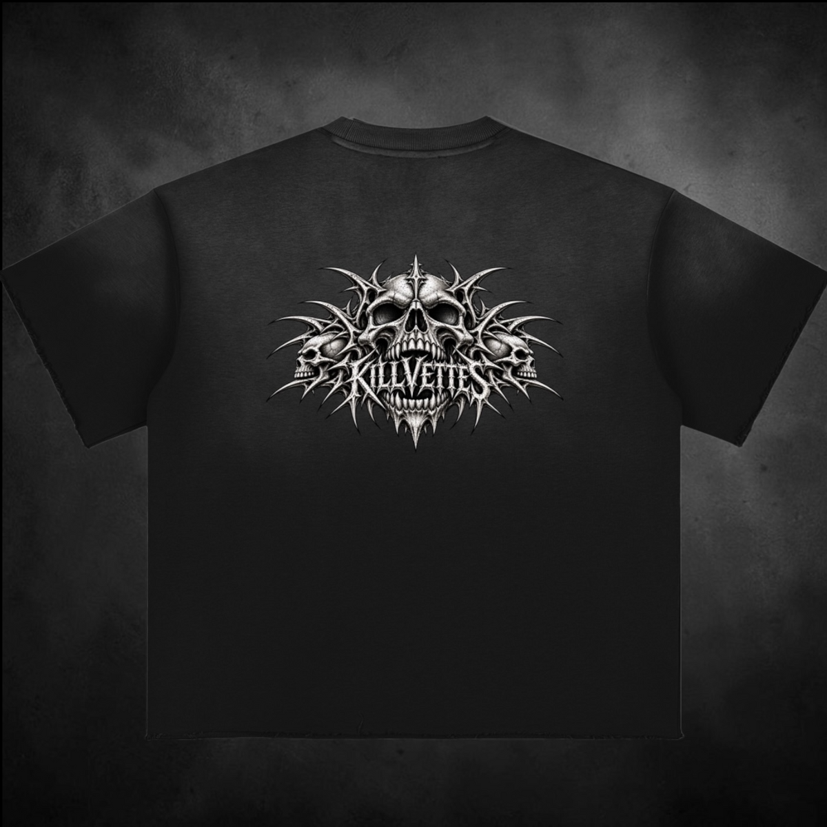 KillVettes CyberSkull Sun Fade  T-Shirt