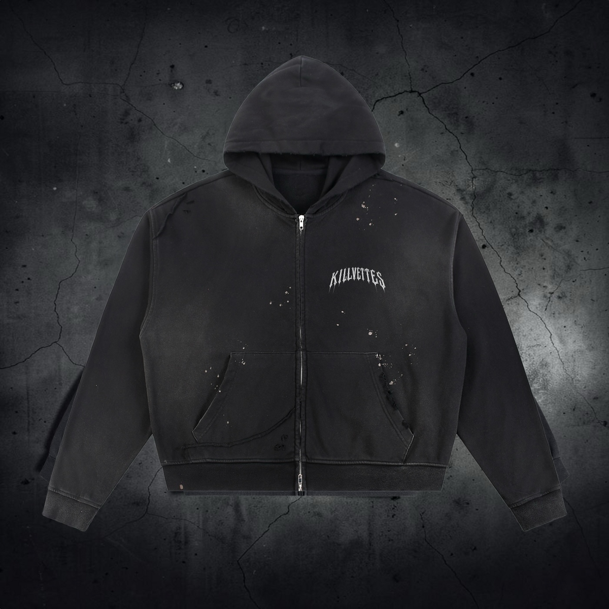 “BLUEYESC6 X KILLVETTES” Ambassador Sunfade Zip Up Hoodie