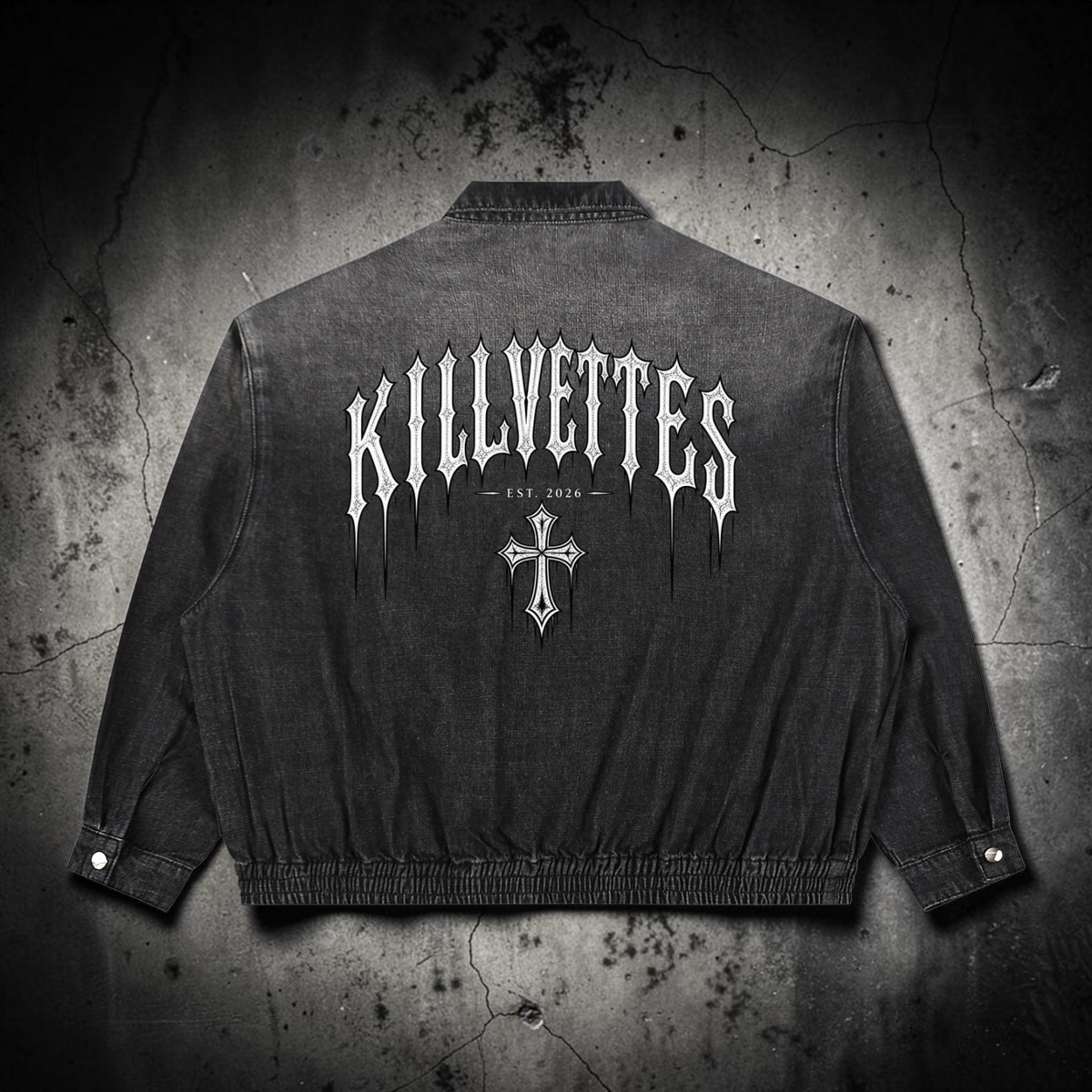 KillVettes Orgins Wash Full-Zip Denim Jacket
