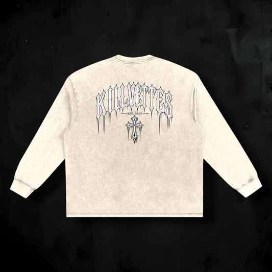 KillVettes Orgins Snow Washed Frayed Edge T-Shirt