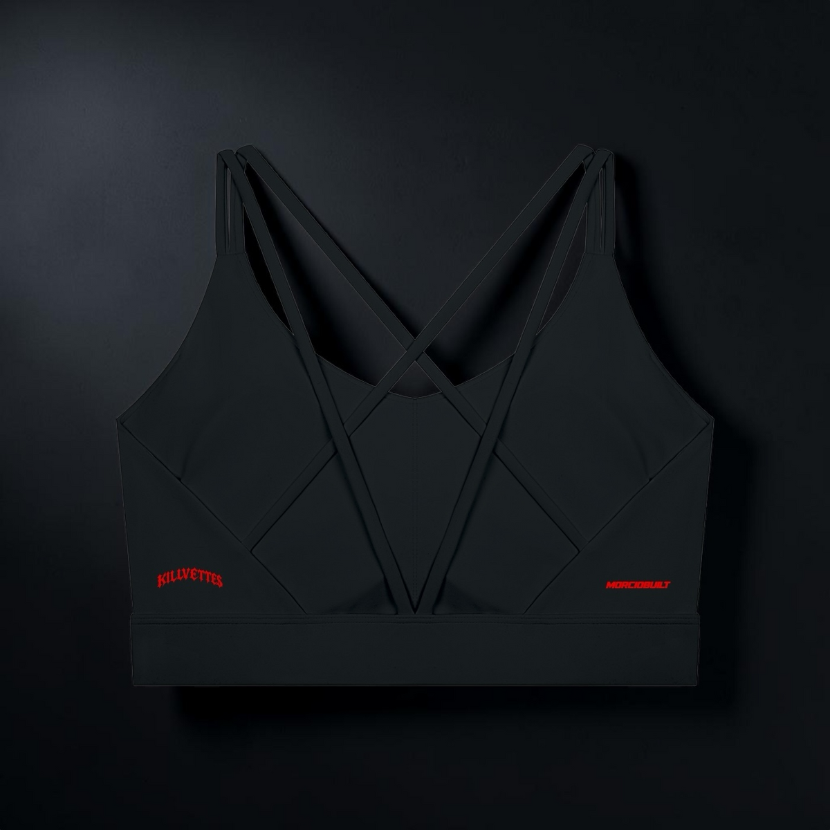 MORCIOBUILT X KILLVETTES Lycra Cropped Yoga Sport Bra