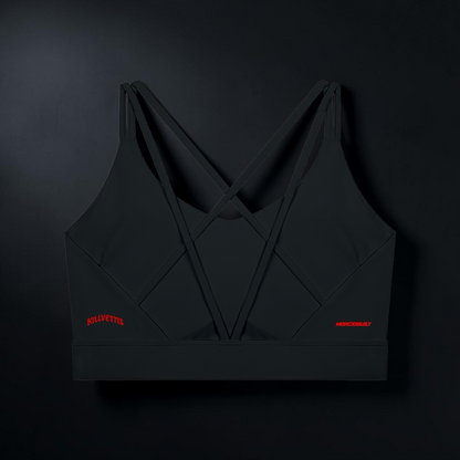 MORCIOBUILT X KILLVETTES Lycra Cropped Yoga Sport Bra