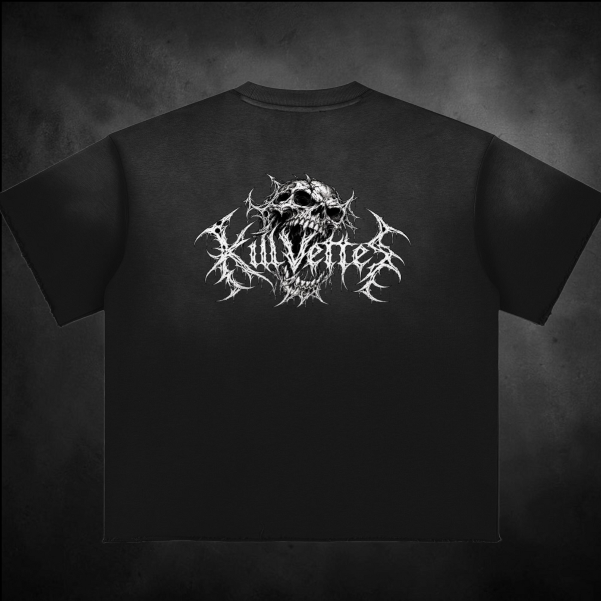 KillVettes Demented Skull Sun Fade T-Shirt