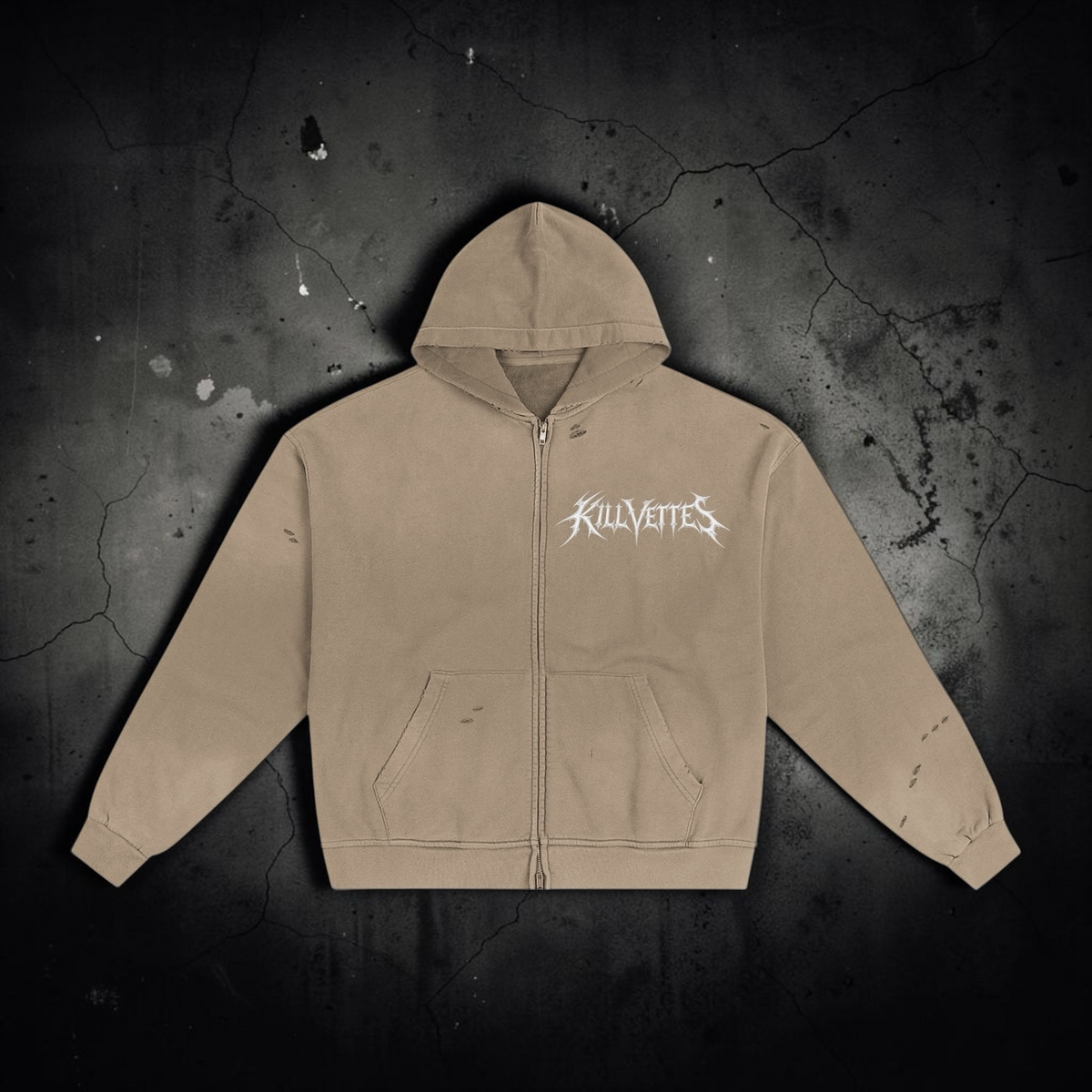 KillVettes Slaughter ZipUp Sunfade Hoodie