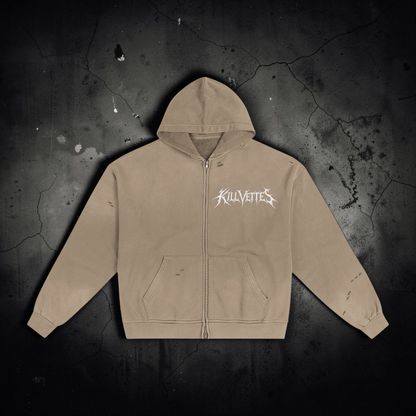 KillVettes Slaughter ZipUp Sunfade Hoodie