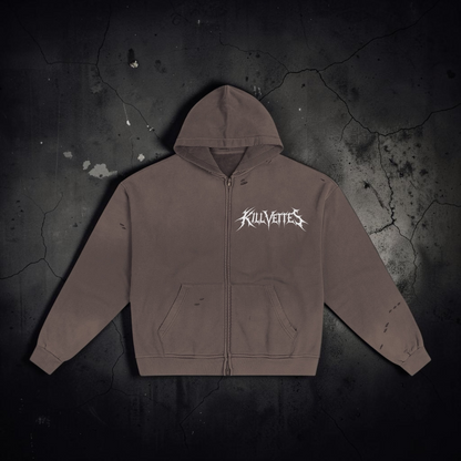 KillVettes Slaughter ZipUp Sunfade Hoodie