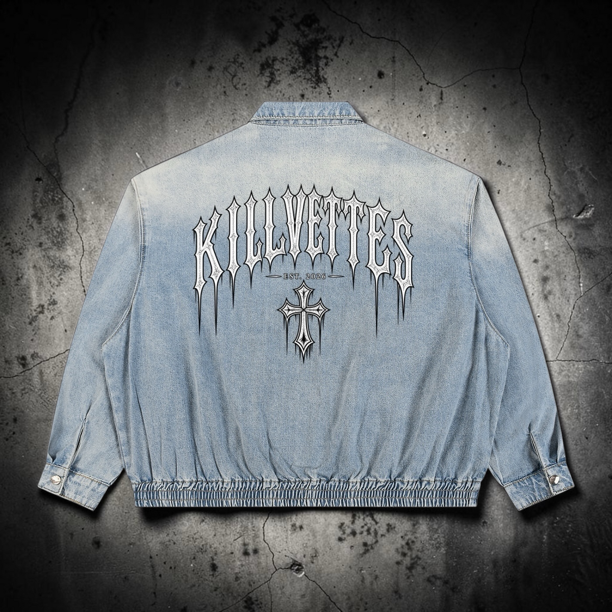 KillVettes Orgins Wash Full-Zip Denim Jacket