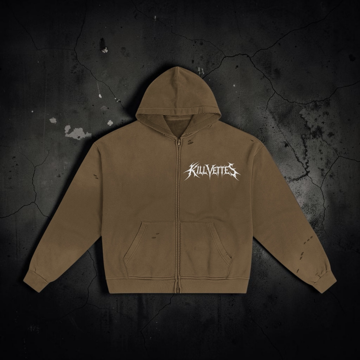 KillVettes Slaughter ZipUp Sunfade Hoodie